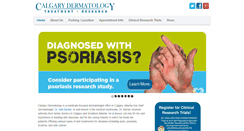 Desktop Screenshot of calgarydermatology.com